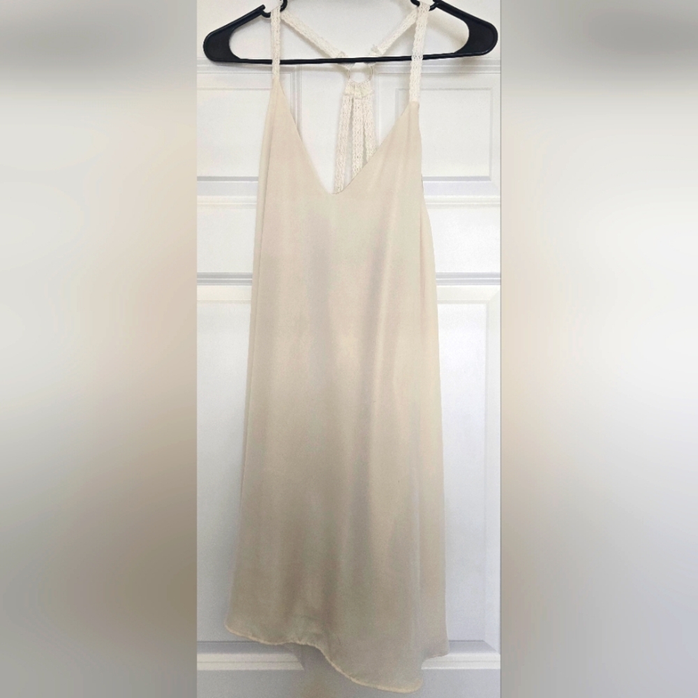 Dainty Hooligan Cream Lace Summer Dress